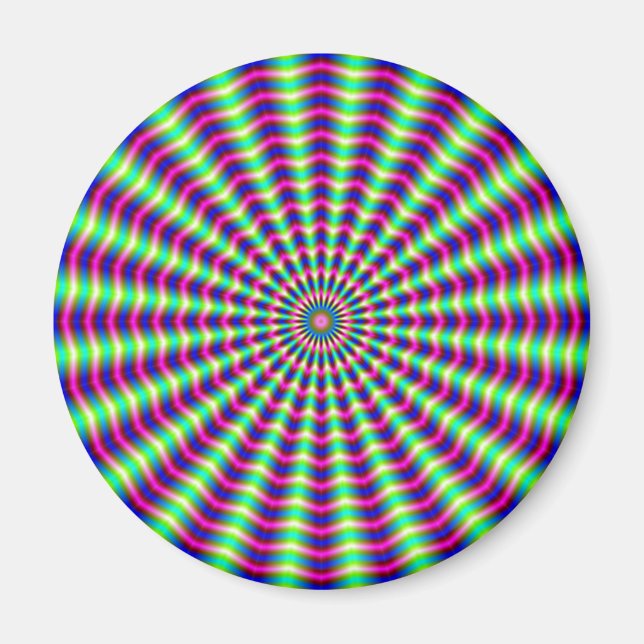 Hypnotic Rings and Beams Magnet (Front)