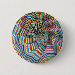 Hypnotic Spiral 6 Cm Round Badge