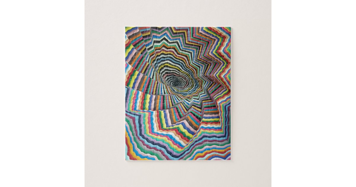 Hypnotic Spiral Jigsaw Puzzle | Zazzle