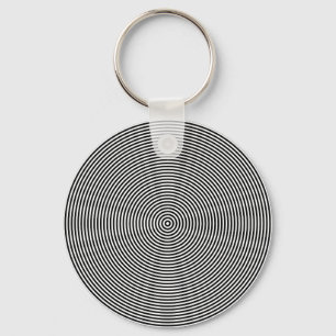 Hypnotic Spiral Key Ring