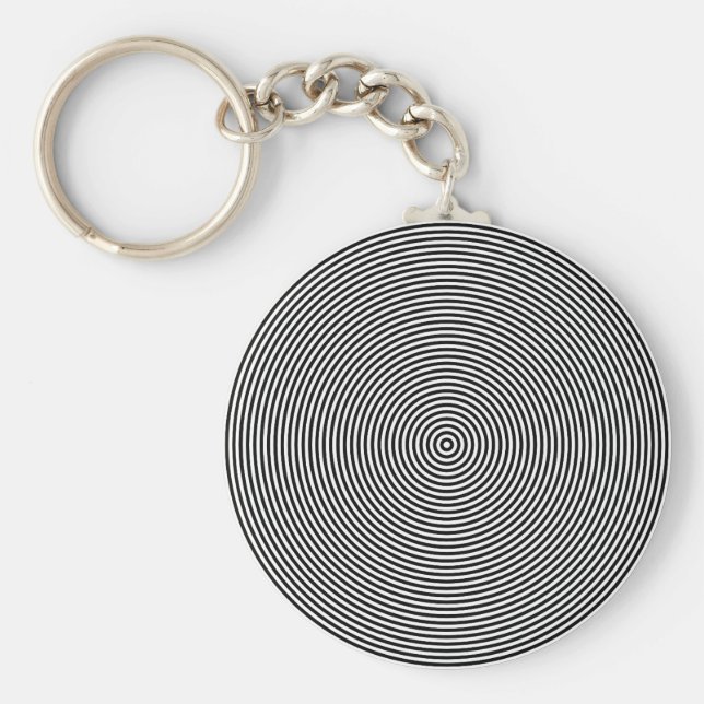 Hypnotic Spiral Key Ring (Front)