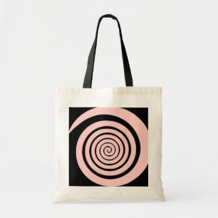 hypnotic spiral tote bag
