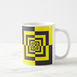 Hypnotic squares coffee mug