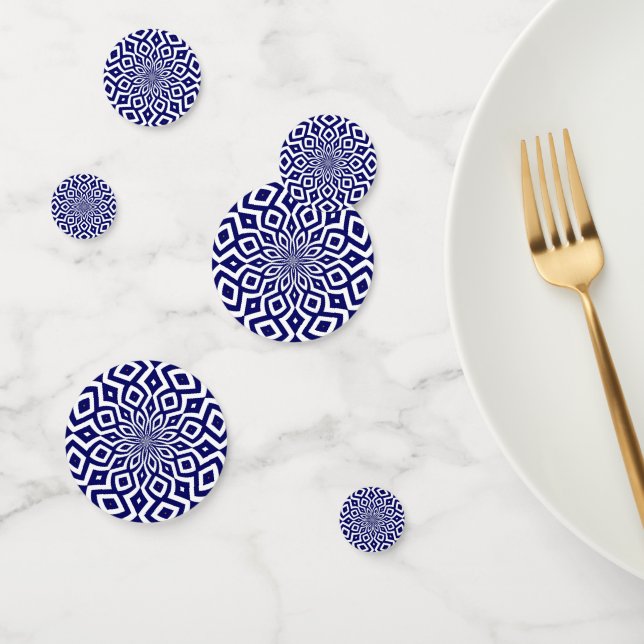 Hypnotic Squiggle pattern Confetti (Group)