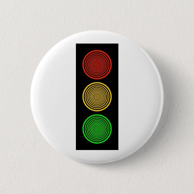 Hypnotic Stoplight 6 Cm Round Badge (Front)