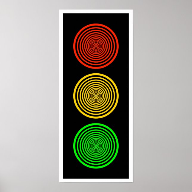 Hypnotic Stoplight Poster (Front)