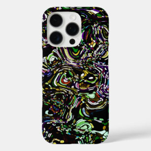 Hypnotic Swirl Energy in Green iPhone 16 Pro Case