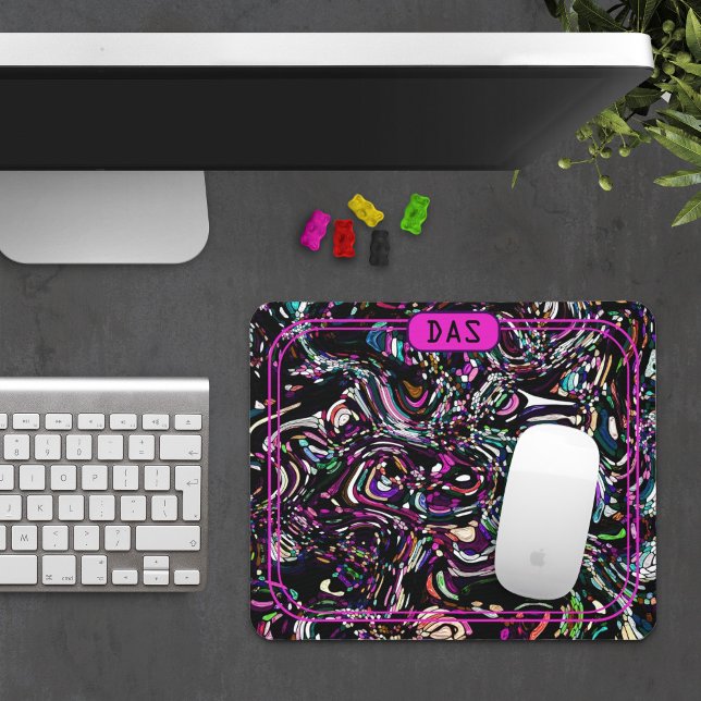 Hypnotic Swirl Energy Purple Mouse Mat (Creator Uploaded)