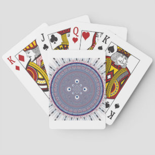 Hypnotic Symmetry: Abstract Geometric Art Playing Cards