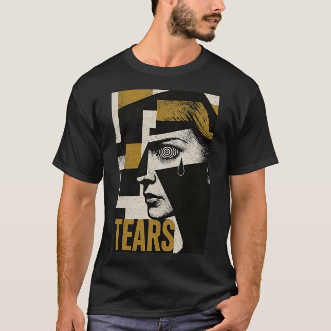 Hypnotic Tears: Abstract Emotion T-Shirt (Front)