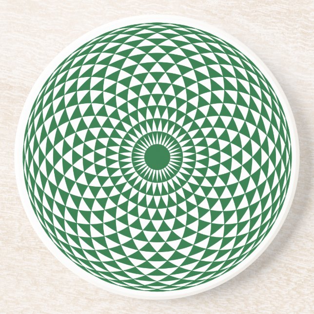 Hypnotic Toroid Mandala Coaster (Front)