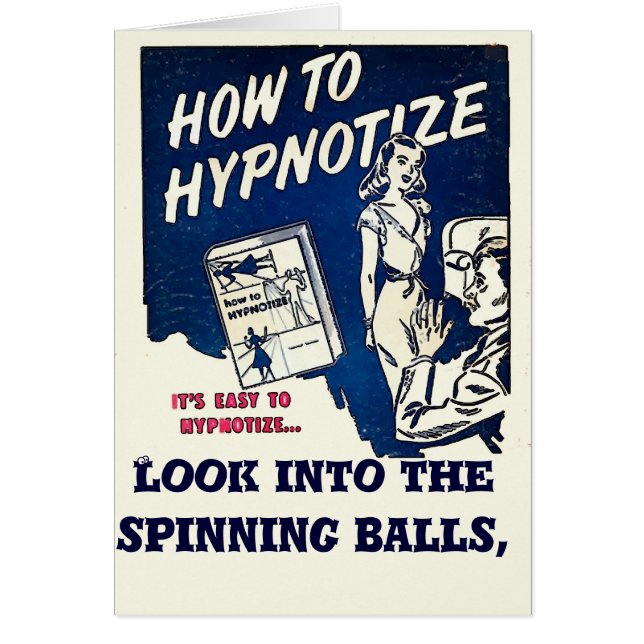 Hypnotise Comical Cards (Front)