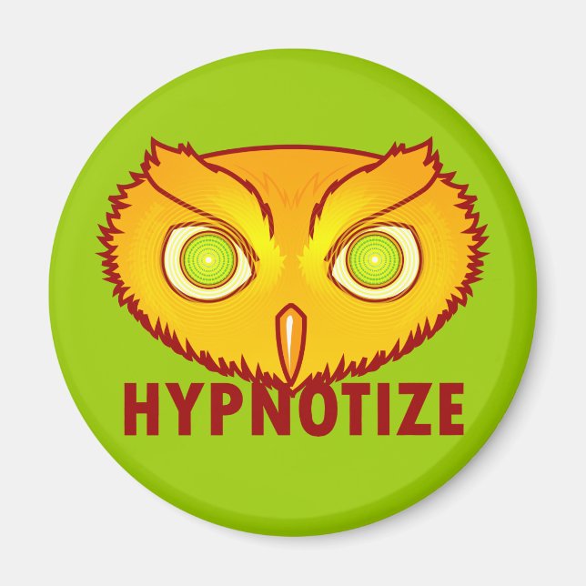 Hypnotise Owl Magnet (Front)