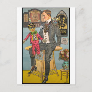 Hypnotised by the Puppet Master Postcard