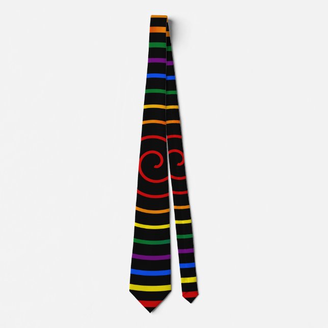 Hypnotised Pride Rainbow V2 Tie (Front)