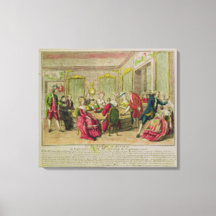 Hypnotism Session with Franz Anton Mesmer 1784 Canvas Print