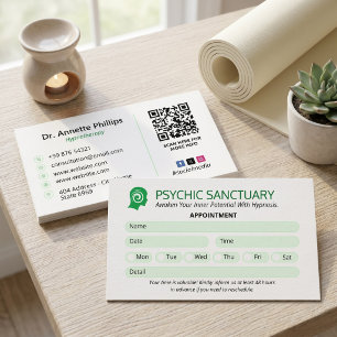 Hypnotist Clinic Business Minimalist Appointment Card
