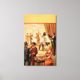 Hypnotist controlling room of People Theatre Canvas Print