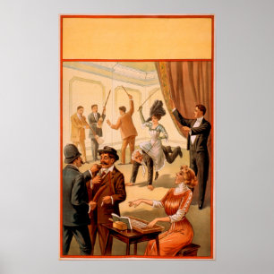 Hypnotist controlling room of People Theatre Poster