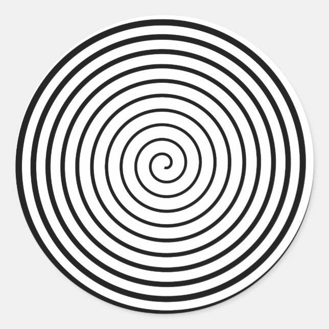Hypnotizer White Classic Round Sticker (Front)