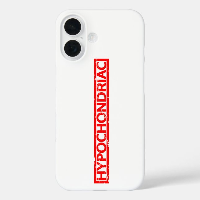 Hypochondriac Stamp Case-Mate iPhone Case (Back)
