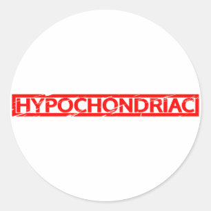Hypochondriac Stamp Classic Round Sticker