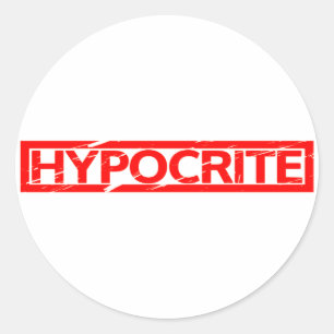 Hypocrite Stamp Classic Round Sticker