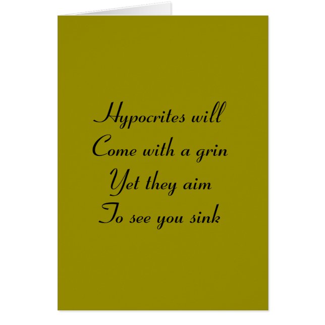 Hypocrites (Front)