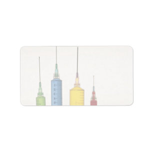 Hypodermic needles label