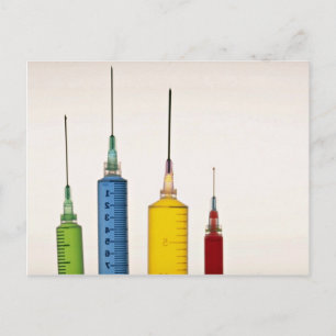 Hypodermic needles postcard