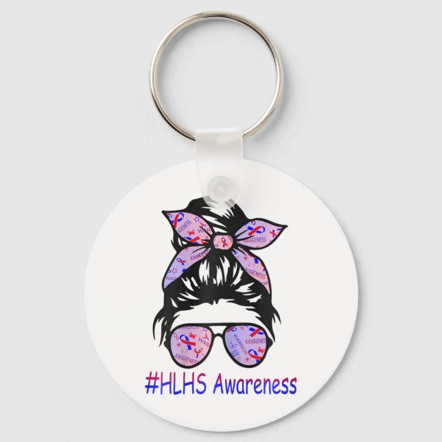 Hypoplastic Left Heart Syndrome Awareness  Key Ring (Front)