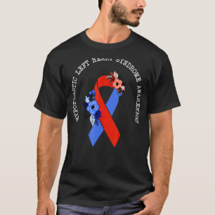 Hypoplastic Left Heart Syndrome Awareness Red Blue T-Shirt