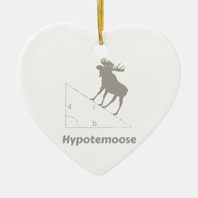 Hypotemoose Math Geek Ceramic Tree Decoration (Front)