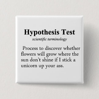 Hypothesis Testing Definition 15 Cm Square Badge