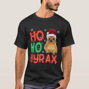 Hyraxmas Christmas Funny Cute Xmas Pajama Hyrax T-Shirt