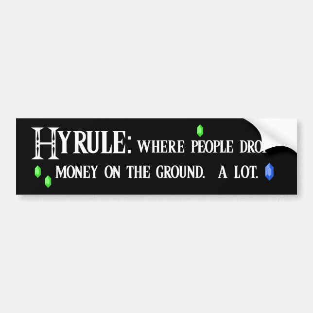 hyrule bumper2 bumper sticker (Front)