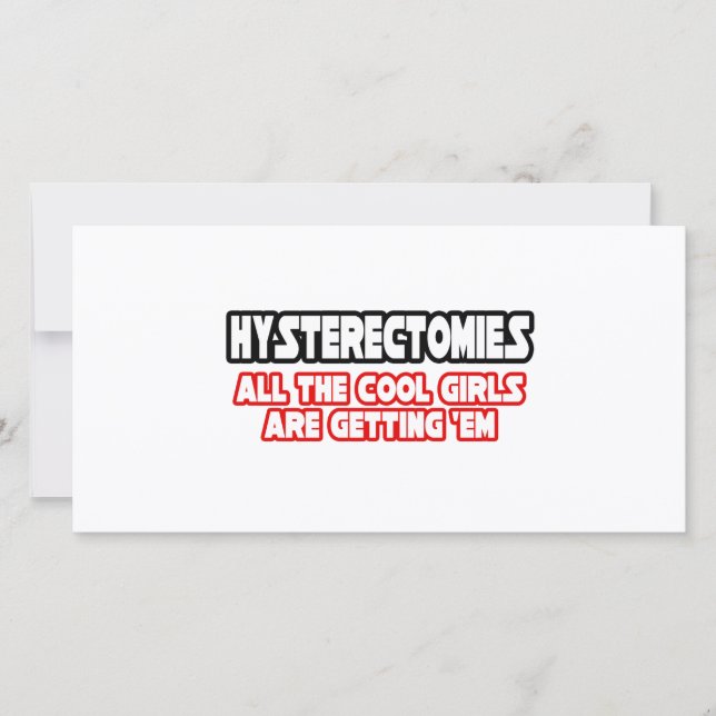 Hysterectomies...Cool Girls (Front)
