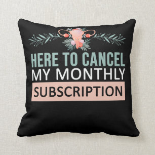 Hysterectomy Awareness Flowers Uterus Removal Cushion