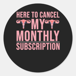 Hysterectomy Awareness Surgery Recovery Classic Round Sticker