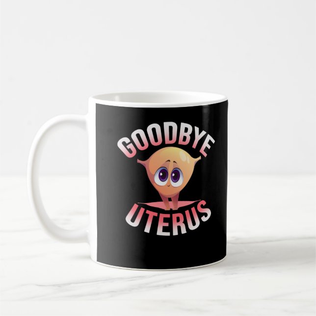 Hysterectomy Awareness Uterus Removal Flowers Coffee Mug (Left)
