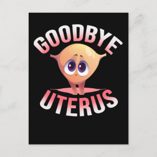 Hysterectomy Awareness Uterus Removal Flowers Postcard
