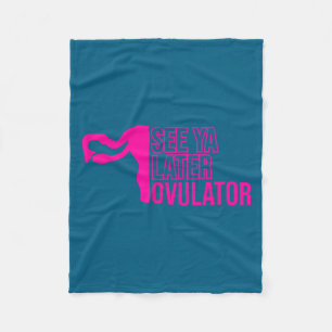 Hysterectomy Humor Funny Feminist Surgery Recovery Fleece Blanket