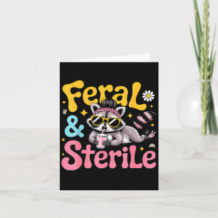 Hysterectomy recovery racoon feral and sterile card