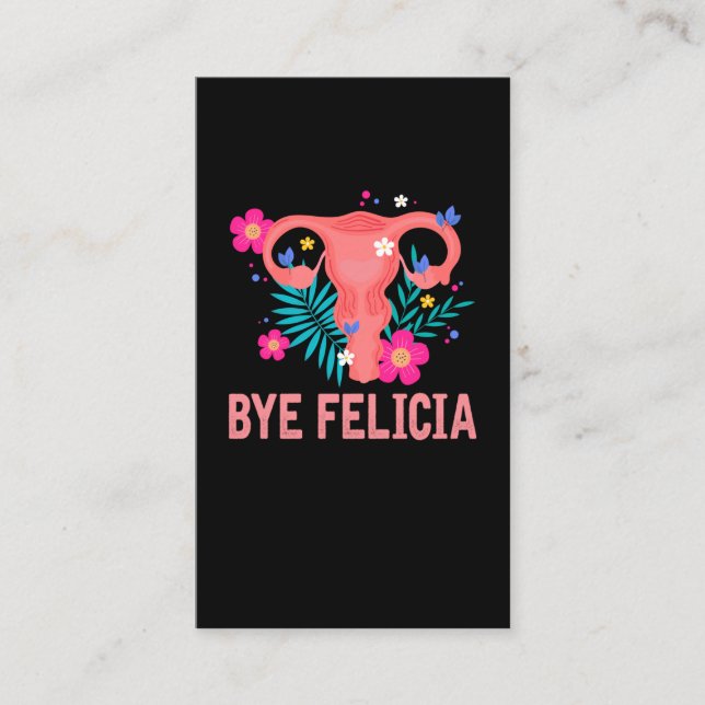 Hysterectomy Recovery Surgery Uterus Removal Business Card (Front)