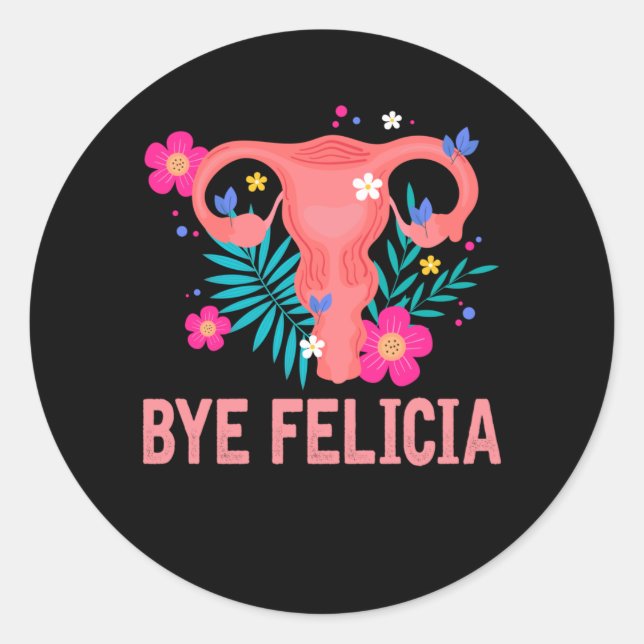 Hysterectomy Recovery Surgery Uterus Removal Classic Round Sticker (Front)