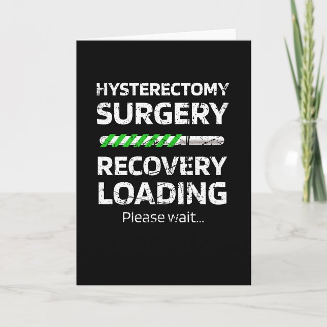 Hysterectomy Recovery | Uterus Removal Surgery Card (Front)