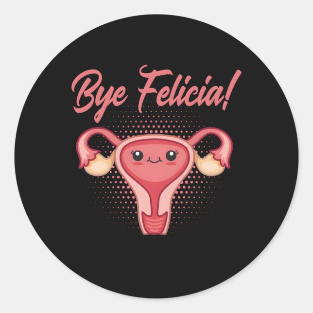 Hysterectomy Support And Uterine Operation Survivo Classic Round Sticker (Front)