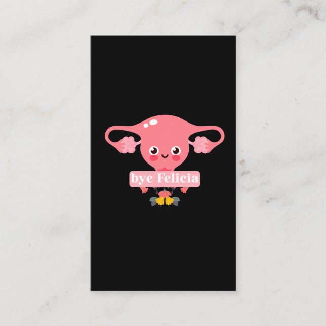 Hysterectomy Surgery Recovery Uterus Felicia Business Card (Front)
