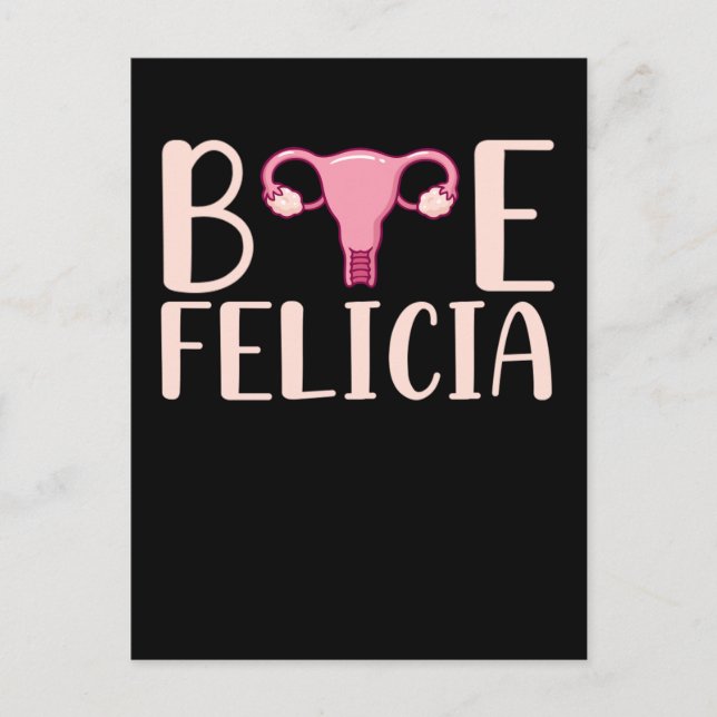 Hysterectomy Surgery Support Uterus Removal Postcard (Front)