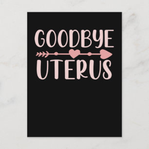 Hysterectomy Surgery Support Uterus Removal Postcard